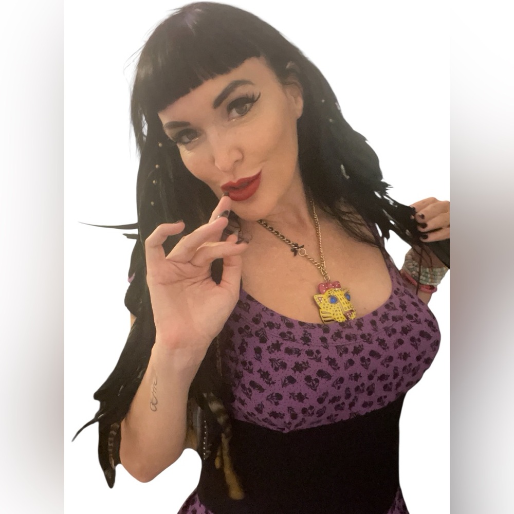 Betsey Johnson Purple Floral Romper